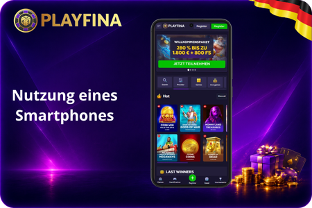 Playfina Neue Nutzung eines Smartphones