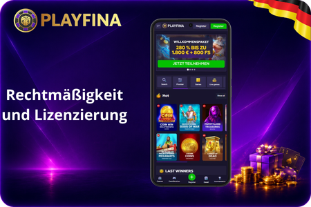 Playfina Neue Rechtmäßigkeit und Lizenzierung